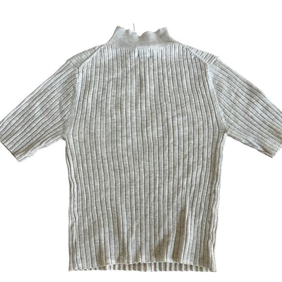 A New Day Women's Oatmeal Mock Turtleneck Ribbed Sweater - Size XS - NWT - Picture 7 of 8